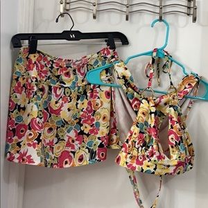 3 piece bathing suit set .